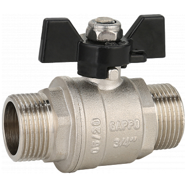 Кран шаровой полнопроходной НР-НР Gappo G228.05 3/4"x3/4" - gappo-rus.ru