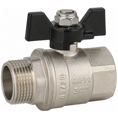 Кран шаровой полнопроходной ВР-НР Gappo G225.05 3/4"x3/4" - gappo-rus.ru