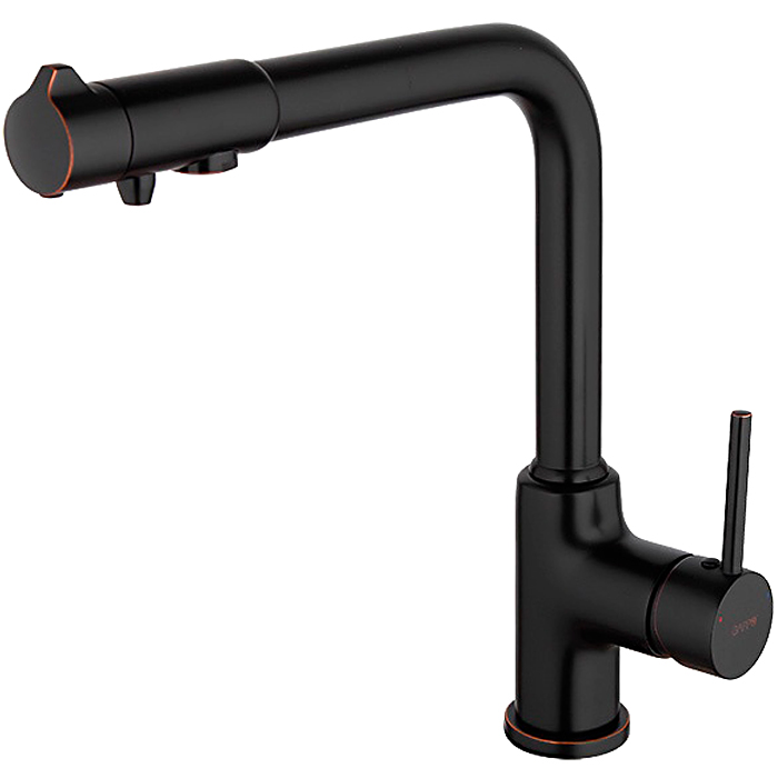 Смеситель для кухни со встроенным фильтром (краном) под питьевую воду Gappo G4390-10 - gappo-rus.ru