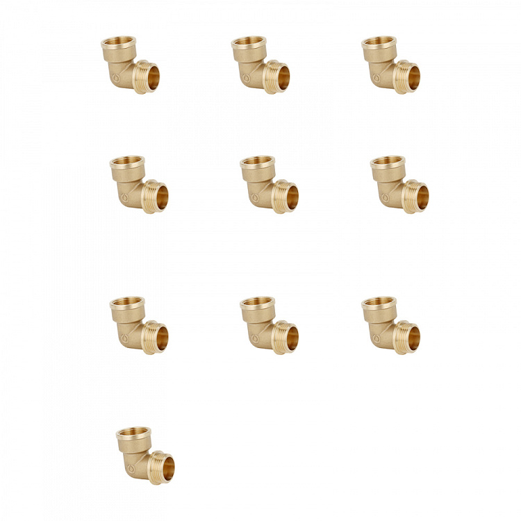 Угольник 90 ВР-НР, латунный Gappo G1207.04 1/2" уп. 10 шт. - gappo-rus.ru