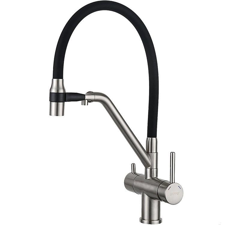 Смеситель для кухни с гибким изливом Gappo G4398-85 - gappo-rus.ru