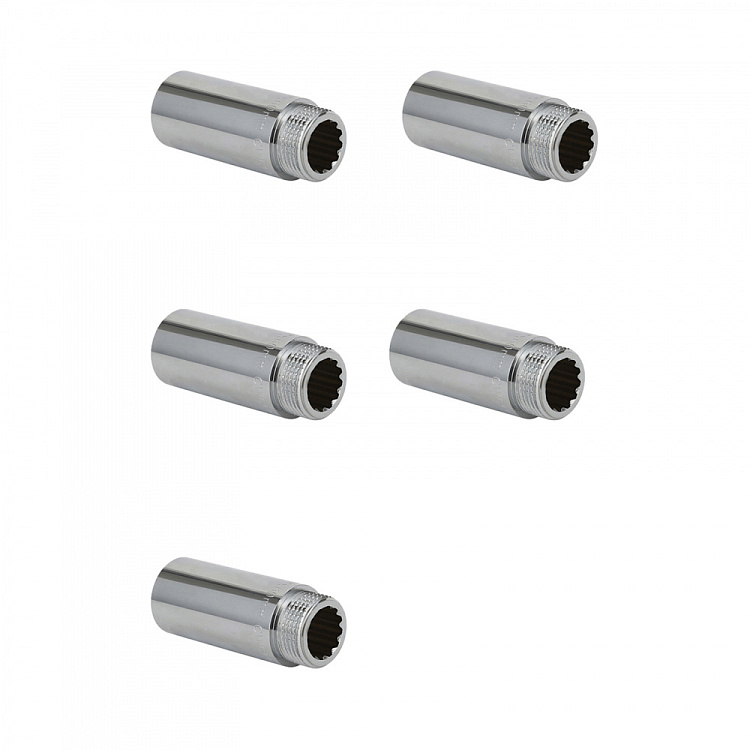 Удлинитель ВР-НР, хромированный Gappo G2221.05080 3/4"x80 мм уп. 5 шт. - gappo-rus.ru