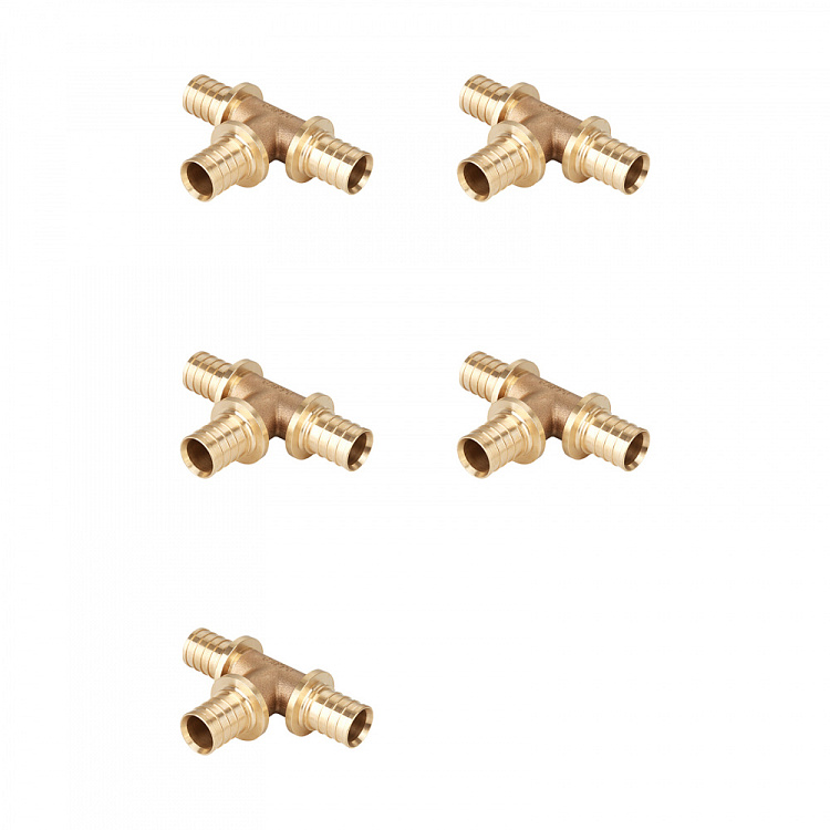 Тройник равнопроходной бронзовый Gappo G2304.2525 25 уп. 5 шт. - gappo-rus.ru