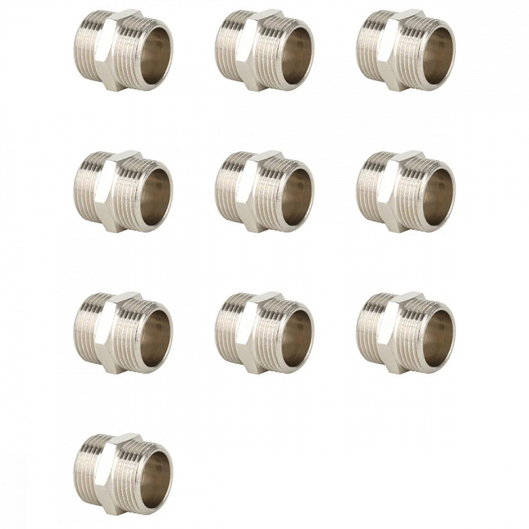 Ниппель НР-НР, никелированный Gappo G2204.05 3/4" уп. 10 шт. - gappo-rus.ru