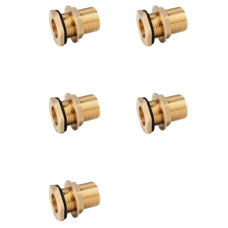 Врезка для резервуара латунная Gappo G1233.06 1" уп. 5 шт. - gappo-rus.ru