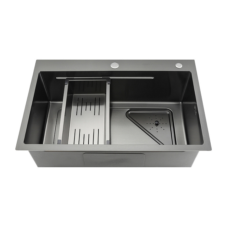 Мойка для кухни с коландером из нержавеющей стали Gappo GS7246-6 - gappo-rus.ru