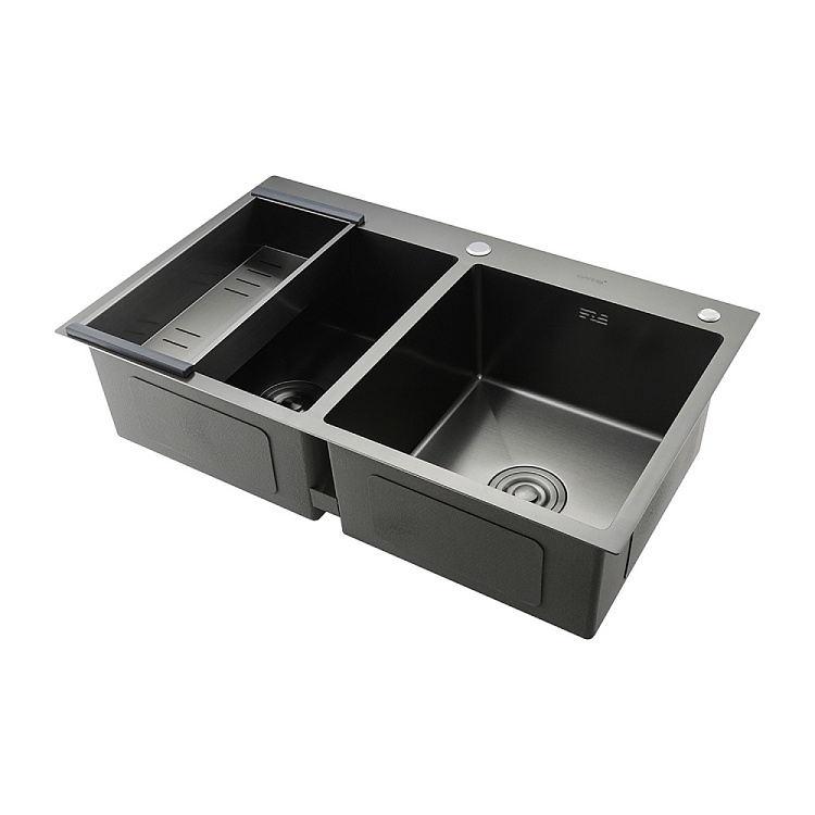 Мойка для кухни с коландером из нержавеющей стали Gappo GS8350-6 - gappo-rus.ru