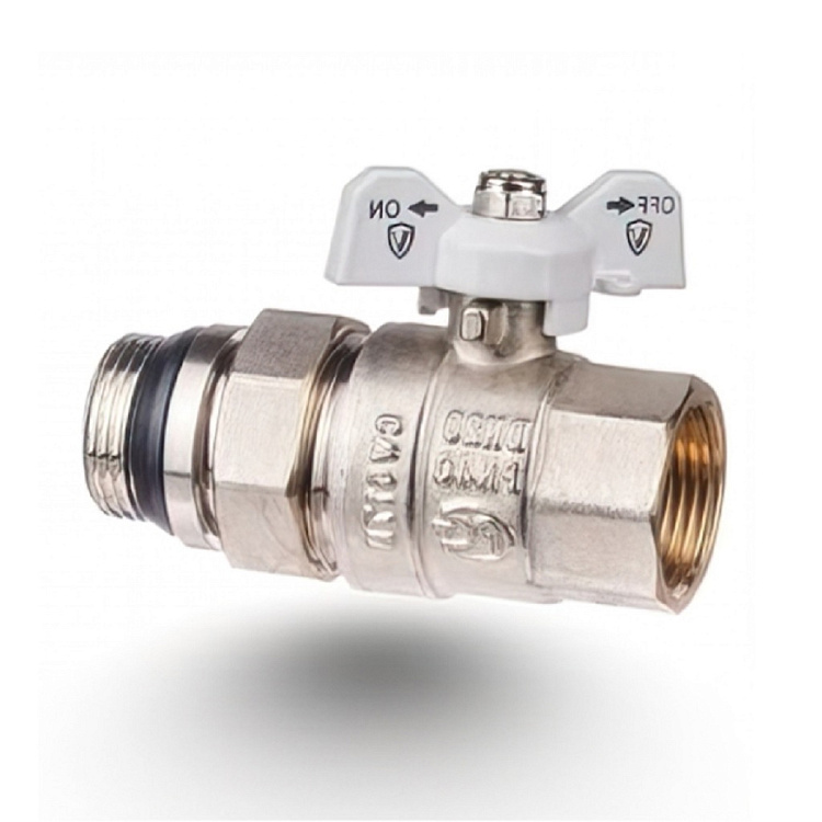 Кран шаровой прямой со сгоном Gappo G214.04 ВР/НР 1/2"X1/2" уп. 10 шт. - gappo-rus.ru