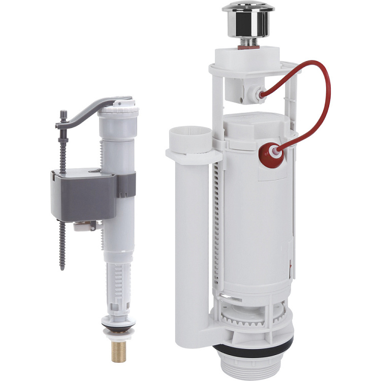 Арматура для бачка унитаза 3/8" подводка боковая и нижняя Gappo G1890.03 - gappo-rus.ru