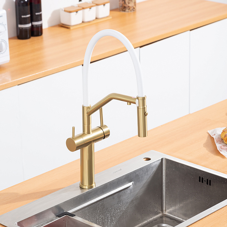 Смеситель для кухни с гибким изливом Gappo G4399-83 - gappo-rus.ru