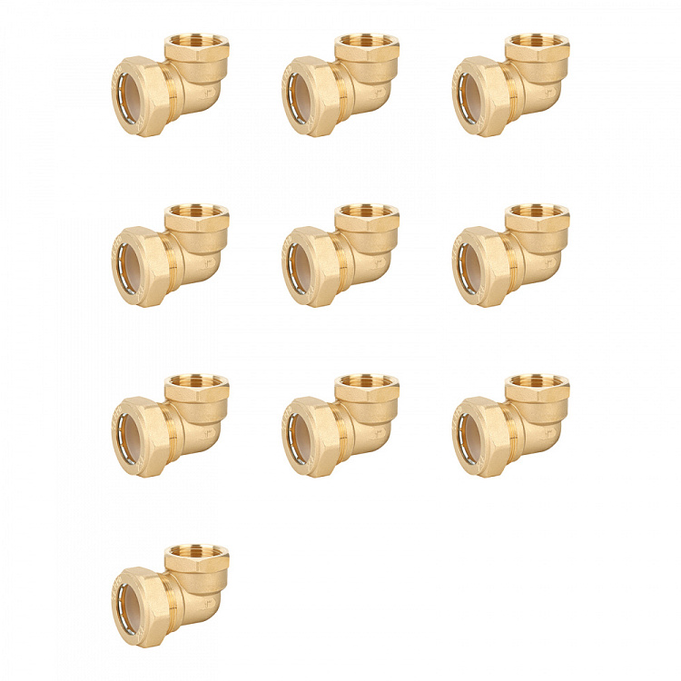 Угольник обжимной с внутренней резьбой Gappo G1253.1504 15х1/2" уп. 10 шт. - gappo-rus.ru