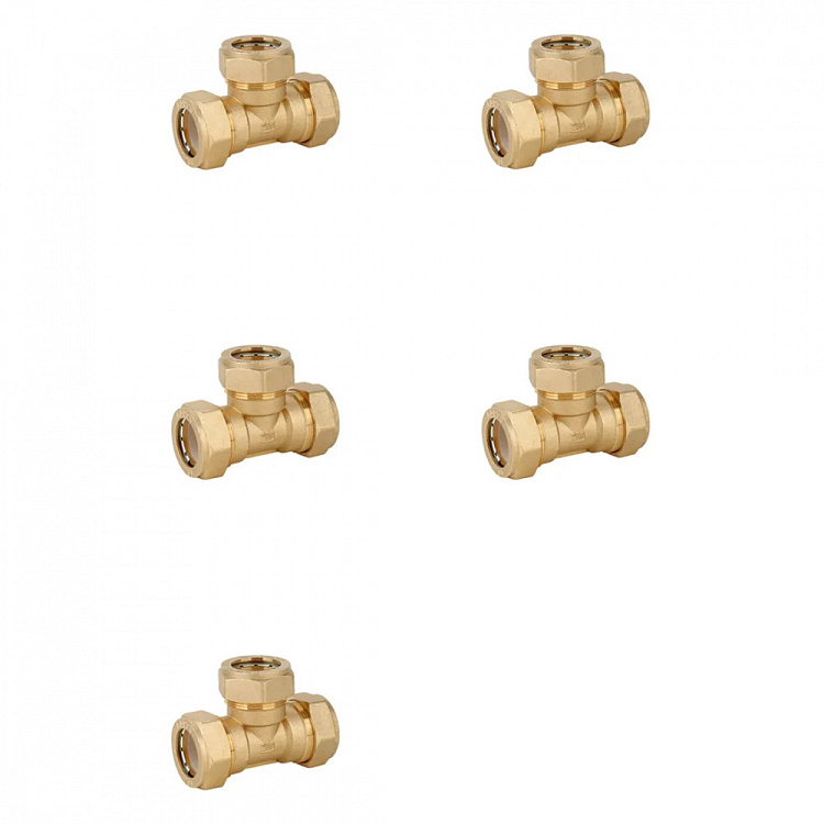 Тройник обжимной Gappo G1254.2525 25х25х25 уп. 5 шт. - gappo-rus.ru