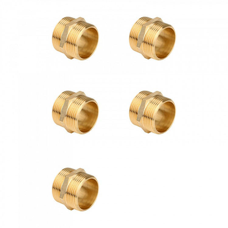 Ниппель НР-НР, латунный Gappo G1204.07 11/4" уп. 5 шт. - gappo-rus.ru