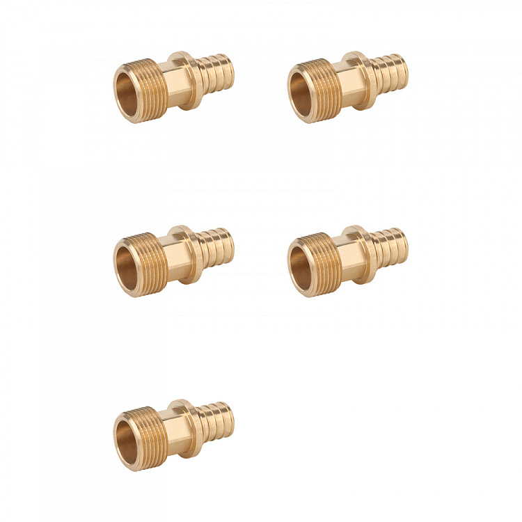 Переходник с наружной резьбой бронзовый Gappo G2307.2506 25-R1" уп. 5 шт. - gappo-rus.ru