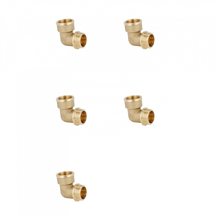 Угольник 90 ВР-НР, латунный Gappo G1207.0504 3/4"х1/2" уп. 5 шт. - gappo-rus.ru