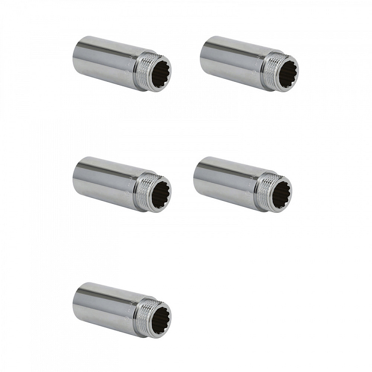 Удлинитель ВР-НР, хромированный Gappo G2221.06080 1"х80 мм уп. 5 шт. - gappo-rus.ru