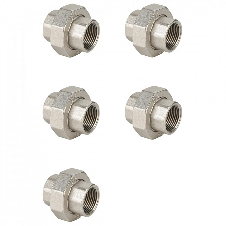 Американка прямая ВР-ВР, никелированная Gappo G2225.05 3/4" уп. 5 шт. - gappo-rus.ru