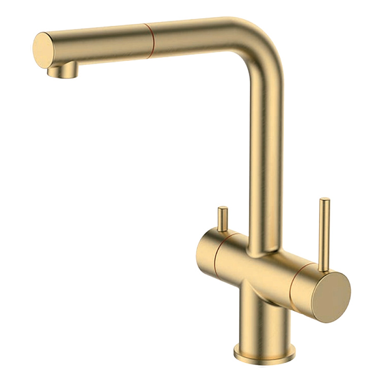 Смеситель для кухни со встроенным фильтром (краном) под питьевую воду Gappo G4397-73 - gappo-rus.ru