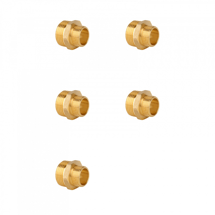 Ниппель переходной НР-НР, латунный Gappo G1205.0302 3/8"х1/4" уп. 5 шт. - gappo-rus.ru