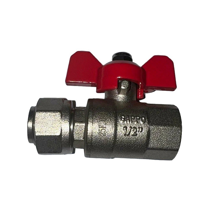 Кран шаровой прямой с накидной гайкой Gappo G216.04 1/2"X1/2" уп. 10 шт. - gappo-rus.ru