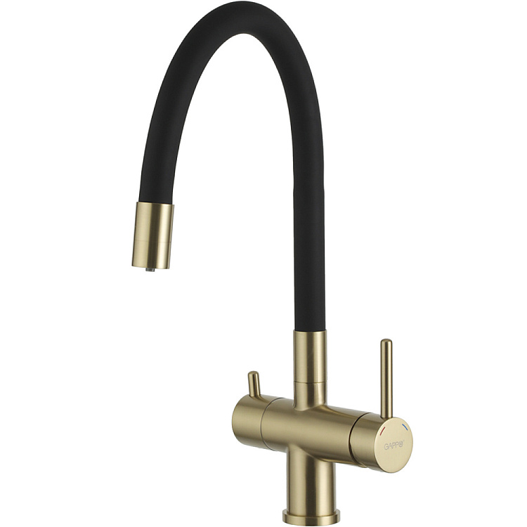 Смеситель для кухни с гибким изливом Gappo G4398-33 - gappo-rus.ru
