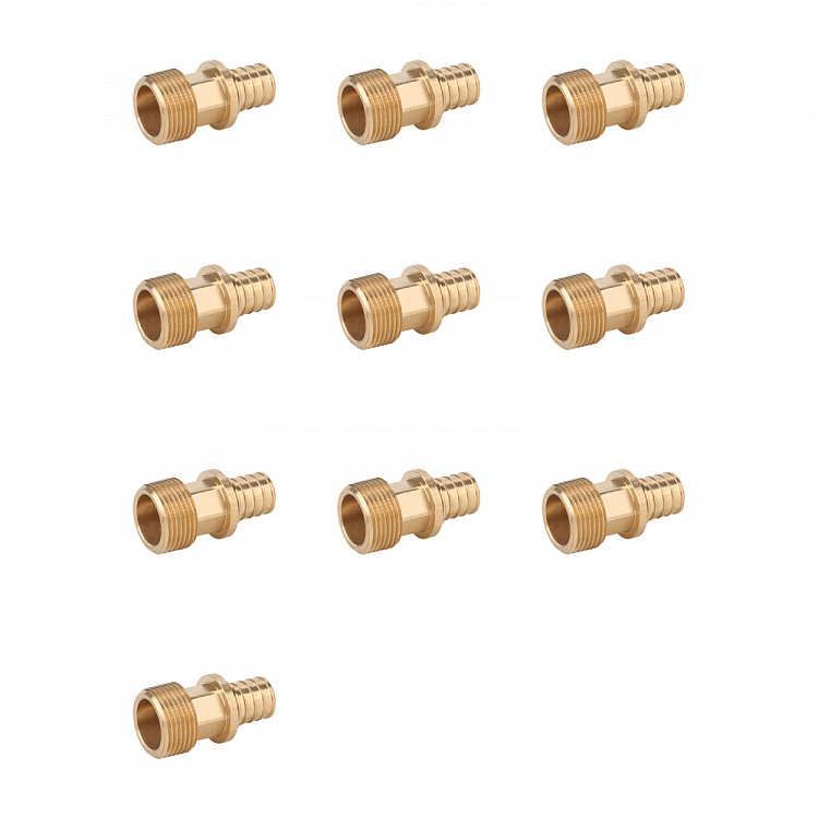 Переходник с наружной резьбой бронзовый Gappo G2307.2004 20-R1/2" уп. 10 шт. - gappo-rus.ru