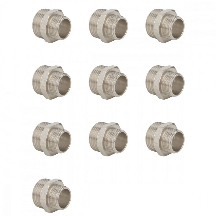 Ниппель переходной НР-НР, никелированный Gappo G2205.0605 1"х3/4" уп. 10 шт. - gappo-rus.ru