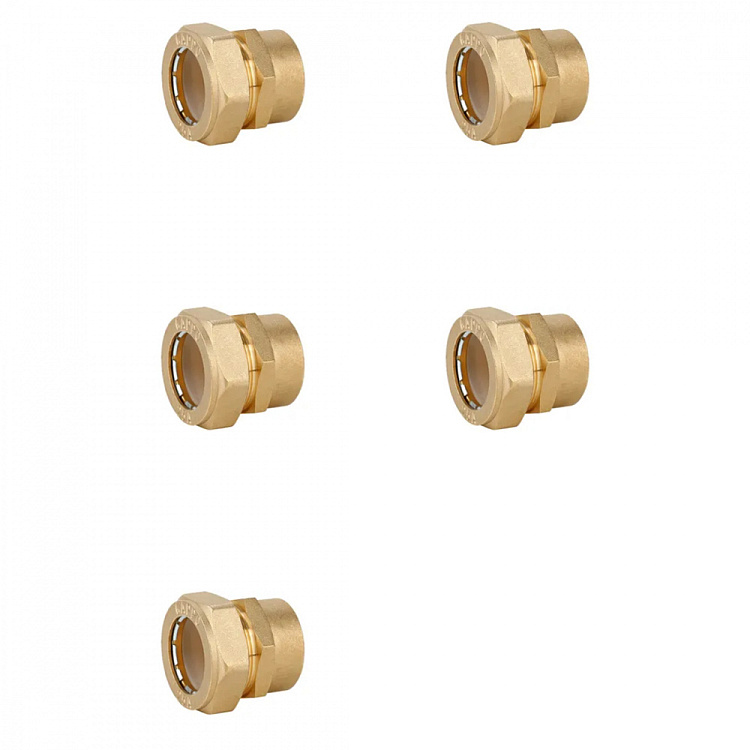 Муфта обжимная прямая с внутренней резьбой Gappo G1251.3207 32х11/4" уп. 5 шт. - gappo-rus.ru