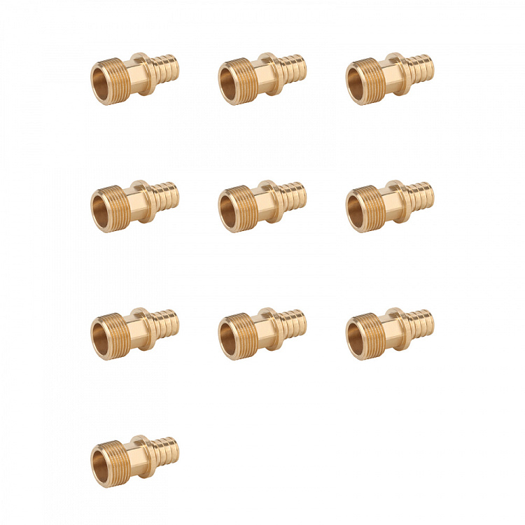 Переходник с наружной резьбой бронзовый Gappo G2307.2005 20-R3/4" уп. 10 шт. - gappo-rus.ru