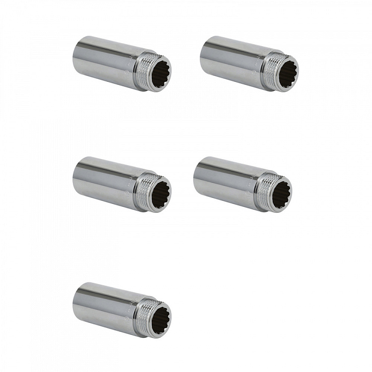 Удлинитель ВР-НР, хромированный Gappo G2221.05100 3/4"x100 мм уп. 5 шт. - gappo-rus.ru