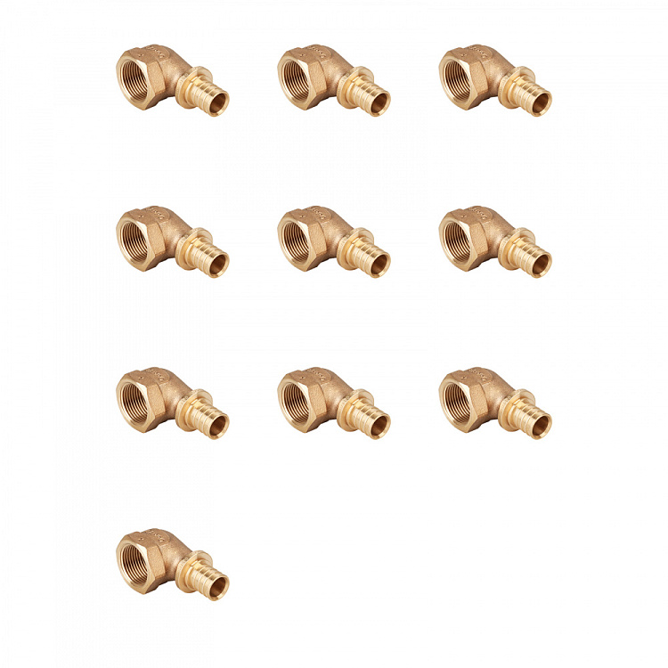 Угольник-переходник с внутренней резьбой бронзовый Gappo G2311.2005 20-Rp3/4" уп. 10 шт. - gappo-rus.ru