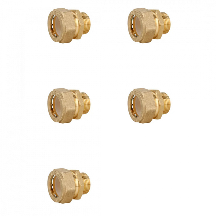 Муфта обжимная прямая с наружной резьбой Gappo G1252.3207 32х11/4" уп. 5 шт. - gappo-rus.ru