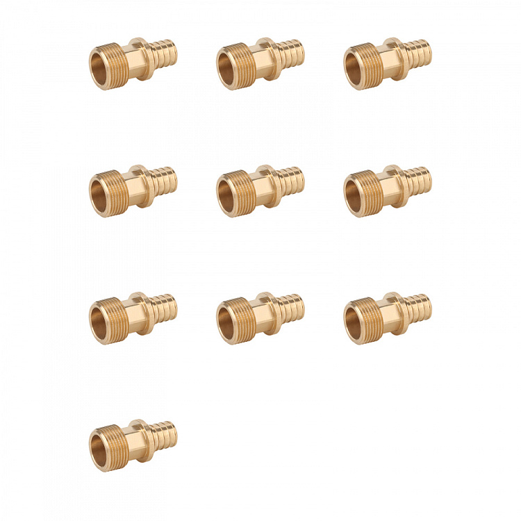 Переходник с наружной резьбой бронзовый Gappo G2307.1604 16-R1/2" уп. 10 шт. - gappo-rus.ru