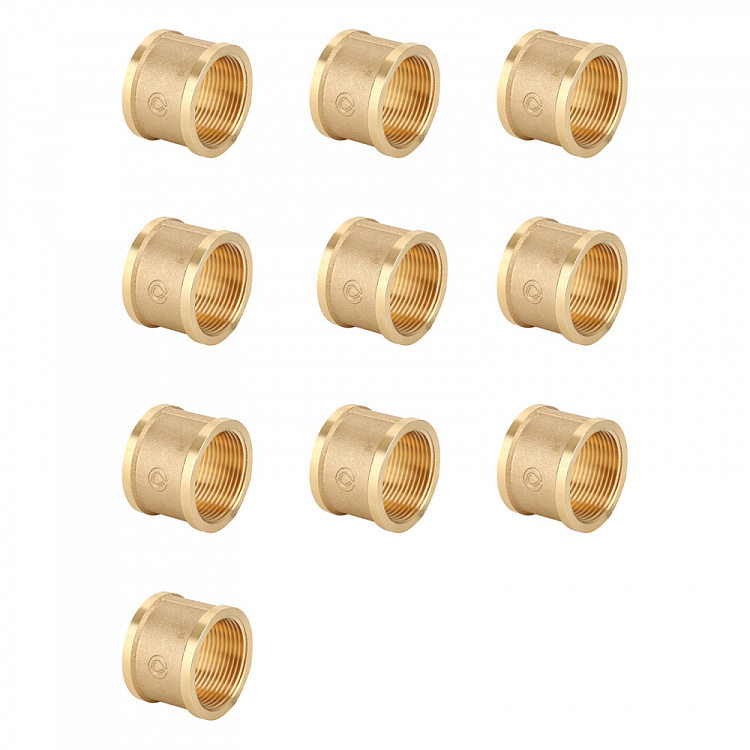 Муфта ВР-ВР, латунная Gappo G1201.04 1/2" уп. 10 шт. - gappo-rus.ru