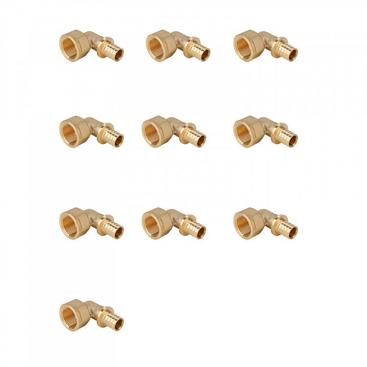 Угольник-переходник с внутренней резьбой латунный Gappo G1311.2005 20-Rp3/4" уп. 10 шт. - gappo-rus.ru