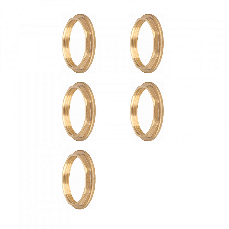 Контргайка ВР, латунная Gappo G1220.09 2" уп. 5 шт. - gappo-rus.ru