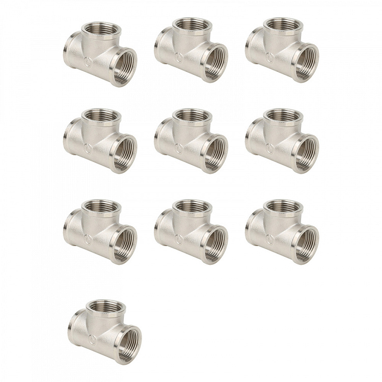 Тройник ВР-ВР-ВР, никелированный Gappo G2210.05 3/4" уп. 10 шт. - gappo-rus.ru