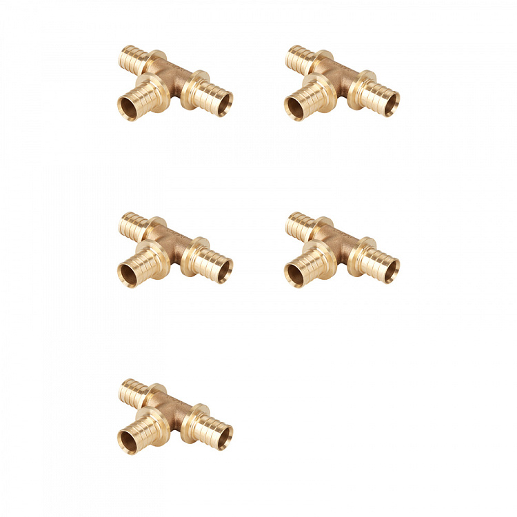 Тройник равнопроходной бронзовый Gappo G2304.3232 32 уп. 5 шт. - gappo-rus.ru