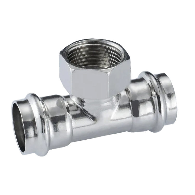 Тройник с переходом на внутреннюю резьбу 22x1/2"x22 Gappo G1108.220422 уп. 5 шт. - gappo-rus.ru